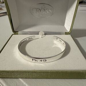 Silver Bracelet with Inspirational Engraving